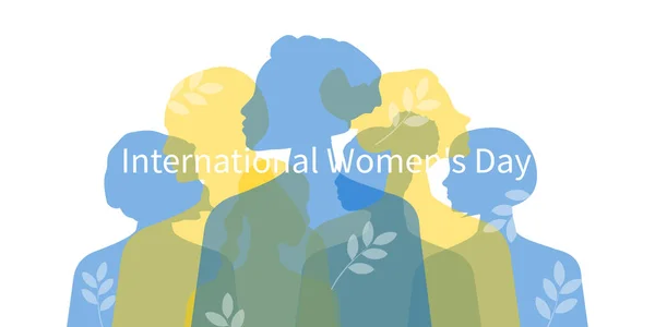 International Women Day Banner Women Different Ages Nationalities Religions Come — 스톡 사진