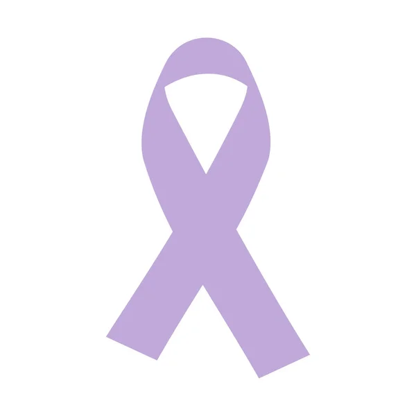 Ribbon Lavender White Background International Epilepsy Day March — 图库照片