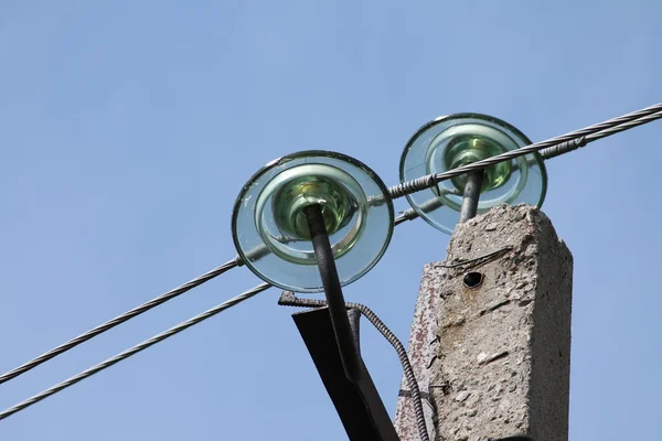 Hoogspanning isolatoren — Stockfoto