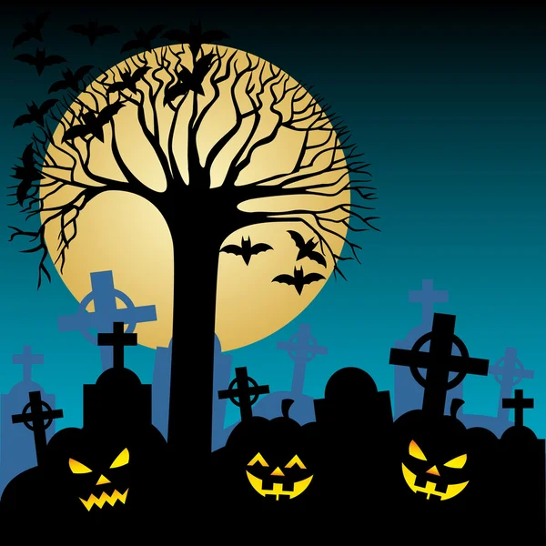 Halloween night — Stock Vector