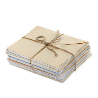 Eski harfler beyaz zemin üzerine yığını