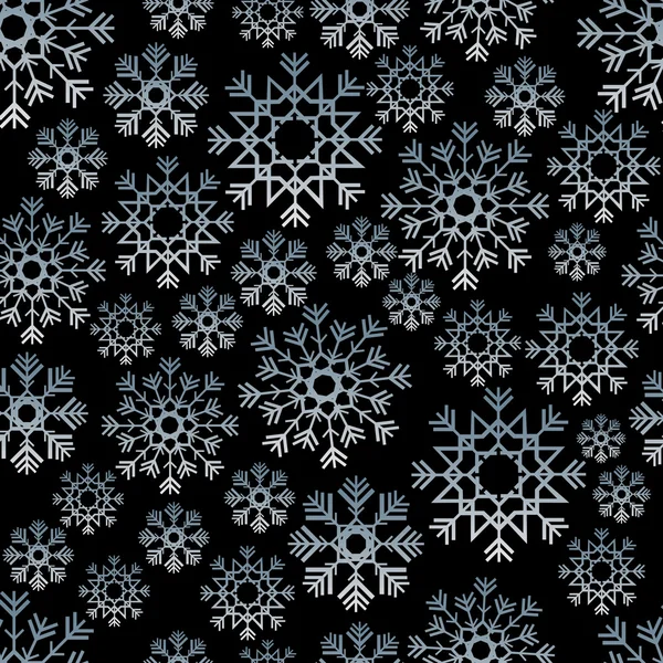 Fond de flocon de neige sans couture — Image vectorielle