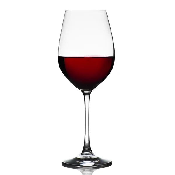 Copo de vinho tinto isolado — Fotografia de Stock