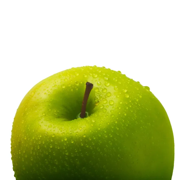 Яблоко с каплями — стоковое фото