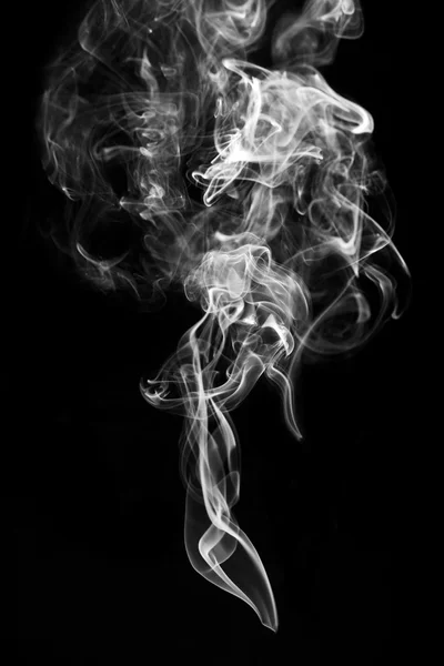 Smoke on black background — Stock Photo, Image