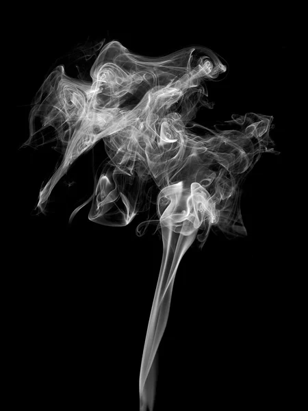Füst fekete háttér — Stock Fotó