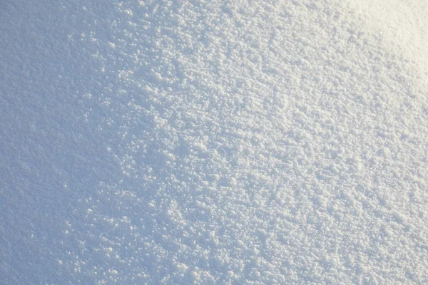 Fond de neige d'hiver. Texture blanche enneigée. Flocons de neige. — Photo