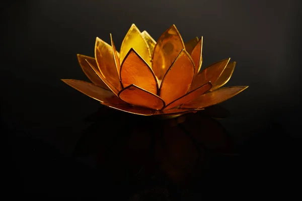 Happy Vesak Day Buddha Purnima Background. Candles during Vesak day celebration. — ストック写真