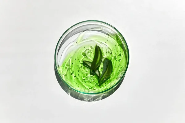 Abstract Cosmetic Laboratory Aloe Vera Cosmetic Product Natural Ingredients Laboratory — 图库照片