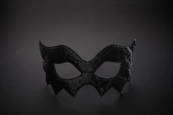 Bat Shaped Mask Black Background Halloween — Stock Photo, Image