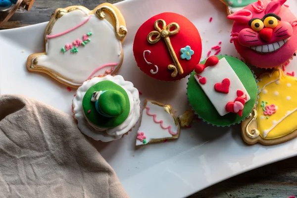 Delicious Handmade Cakes Cookies Share Festive Event — Stock Photo, Image