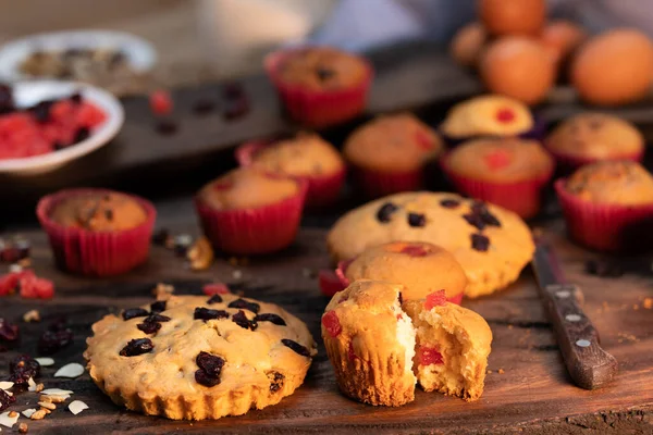 delicious homemade muffins with toasted nuts and seeds to enjoy with the family