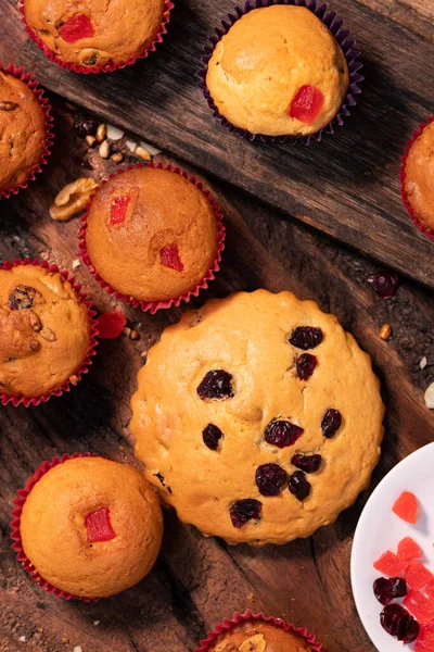 delicious homemade muffins with toasted nuts and seeds to enjoy with the family