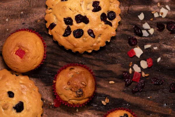 delicious homemade muffins with toasted nuts and seeds to enjoy with the family