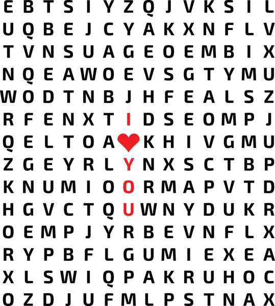 Table made with letters formed words — Stock Illustration Table made with letters formed words Stock Vector