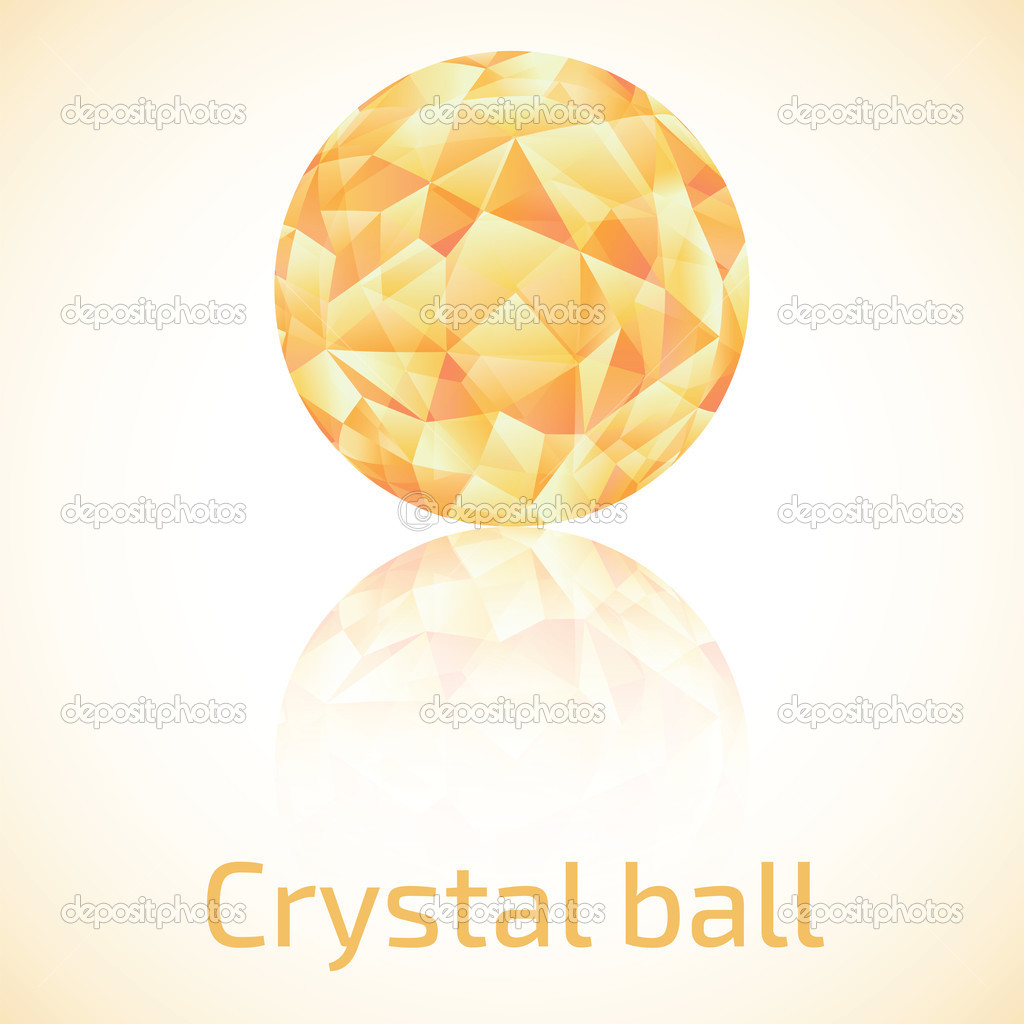 Abstract triangle crystal ball