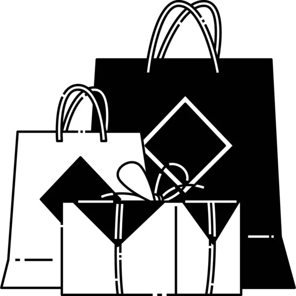Chinese New Year Shopping Bag Gift Box — Vetor de Stock