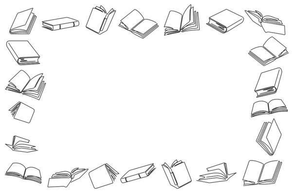 book line sanat modeli çerçeve çizimi illüstrasyonu
