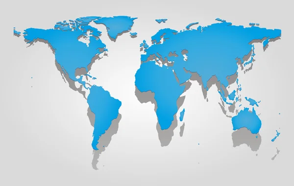 Mappa del mondo . — Vettoriale Stock