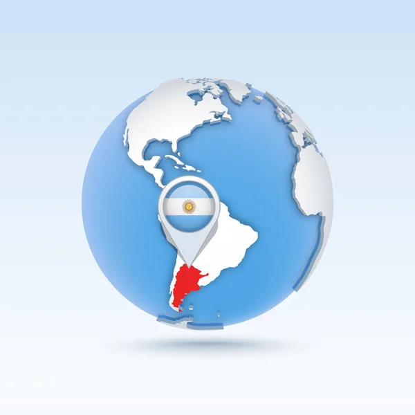 アルゼンチン-国地図と旅行に出かけよう。. — ストックベクタ