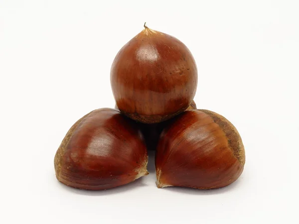 Pyramid of chestnuts — Stock Photo, Image