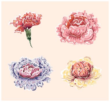 Beyaz arkaplanda dövme tasarımı için şakayık çiçeği vektörü. Karalama boyama kitabı için güzel bir çizgi. Karalama kitabı için de şakayık çiçeği çizimi..