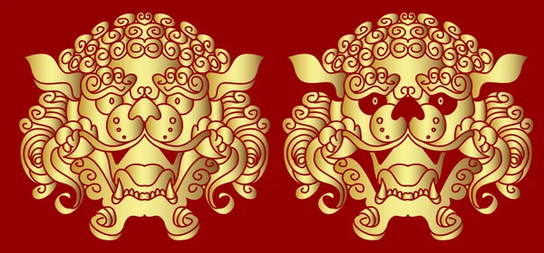 伝統的なタトゥーの虎の顔 Tシャツに印刷のための日本の虎のイラスト — ストックベクタ