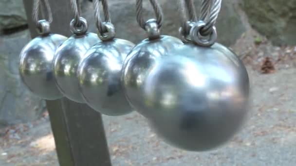 Steel balls — Stock Video