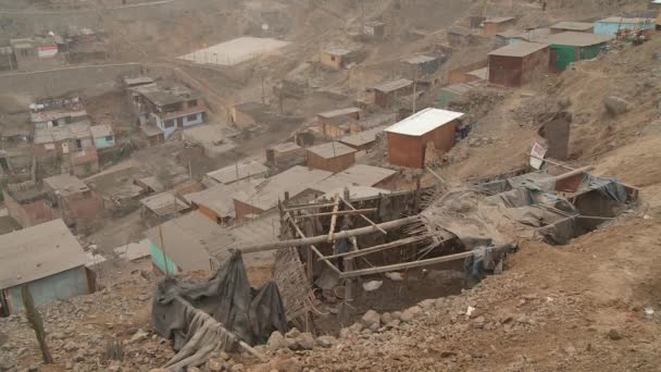 Gecekondu Lima, Peru — Stok video