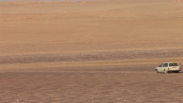 Coche en el desierto de Paracas, Perú — Vídeos de Stock