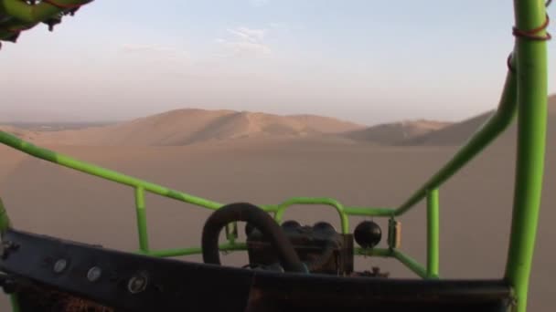 Trip in the sand desert in Peru, South America — Stock Video