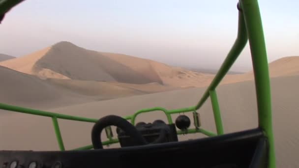 Trip in the sand desert in Peru, South America — Stock Video