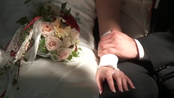 Bouquet da sposa — Video Stock