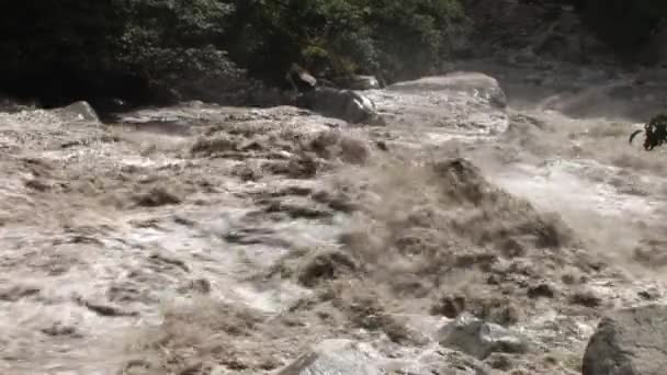 Berg rivier stroomt — Stockvideo
