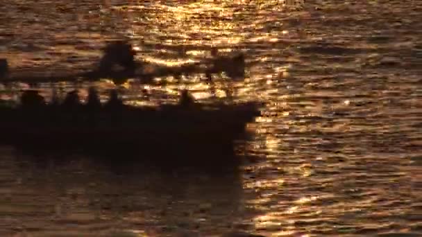 Sun setting on the Nile — Stock Video