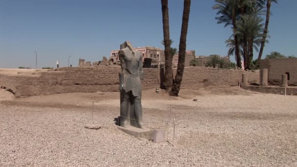 Ruïnes van de tempel van luxor — Stockvideo