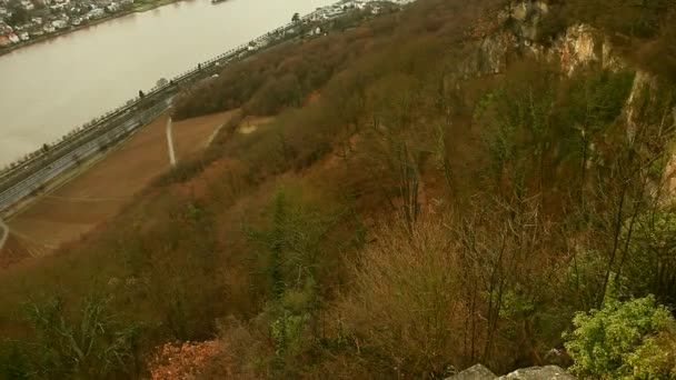 莱茵河的景观 — 图库视频影像