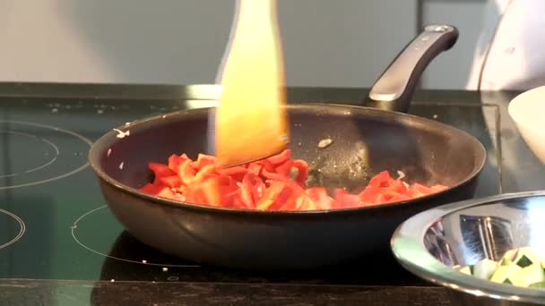 Cooking food — Stock Video