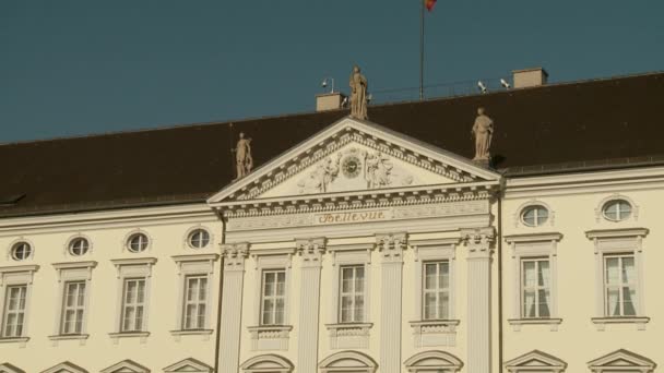 Παλάτι Bellevue στο Βερολίνο, Γερμανία — Αρχείο Βίντεο
