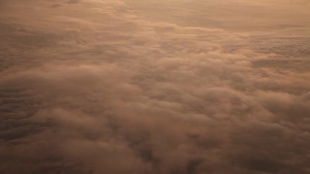 Wolken, uitzicht vanuit vliegtuig — Stockvideo