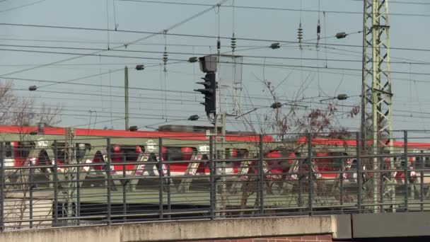 Tren en Alemania — Vídeos de Stock