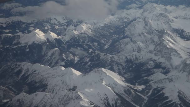 Alpes desde arriba — Vídeo de stock