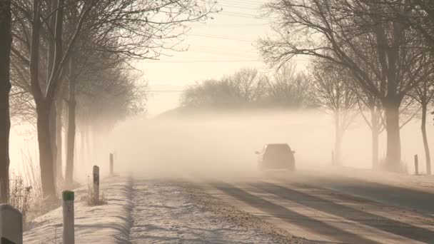 Wegen in de winter — Stockvideo