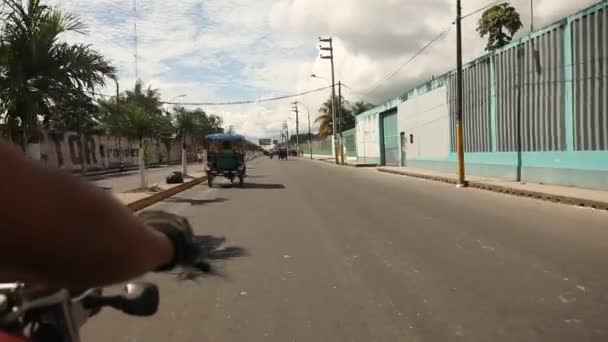 Straße in den Iquitos, Peru — Stockvideo