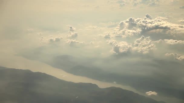 Blick aus dem Flugzeug — Stockvideo