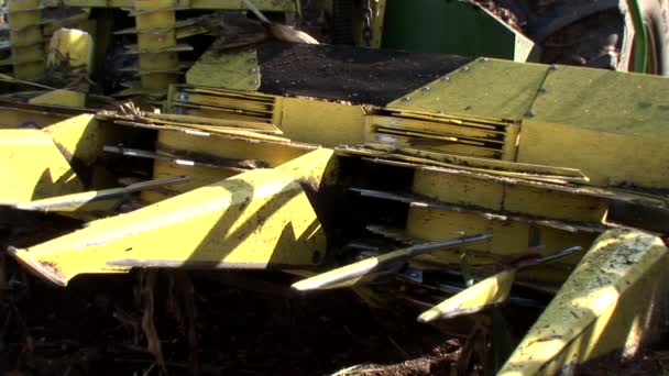 トウモロコシの収穫機械 — ストック動画