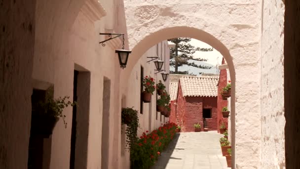 Patio, monasterio — Vídeos de Stock