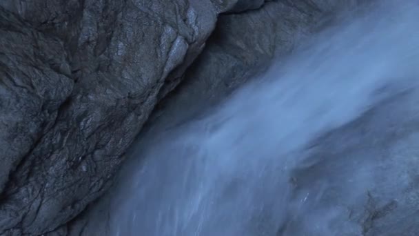 Каньон в Альпах, Австрия — стоковое видео