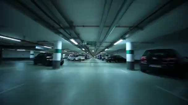 Parking w garażu — Wideo stockowe