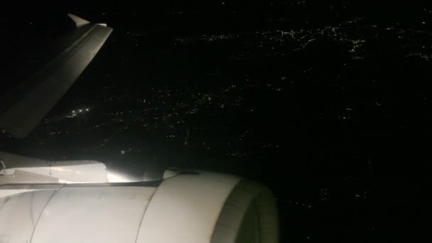 Lima görünümü üzerinde uçak türbin — Stok video